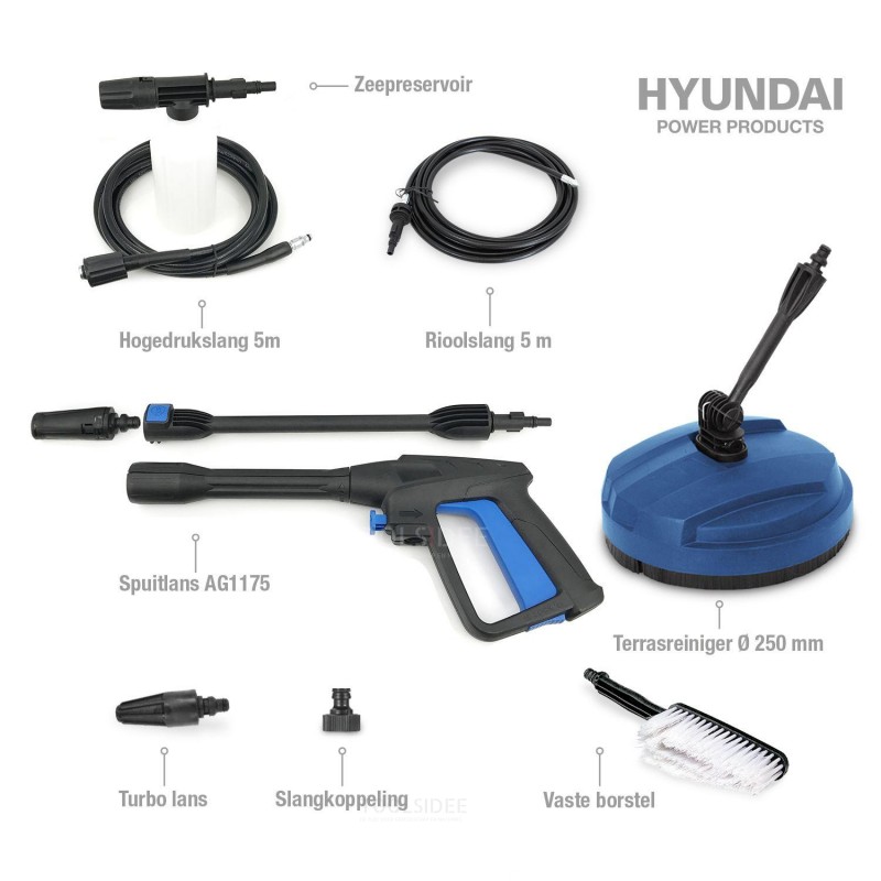 Hyundai high pressure cleaner set 1500W