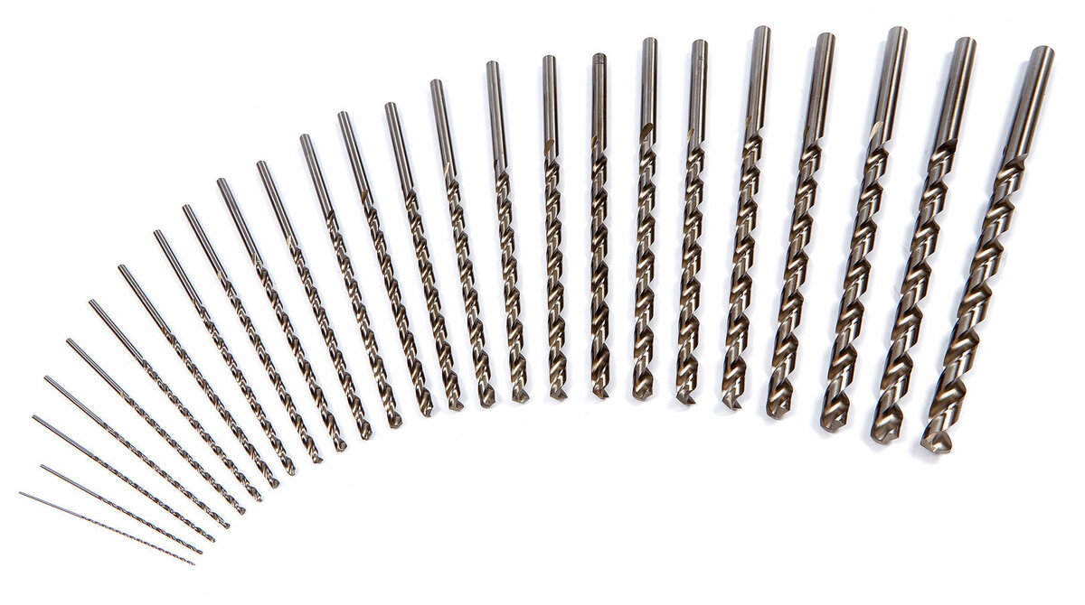 Hbm hss metallborr extra långa
