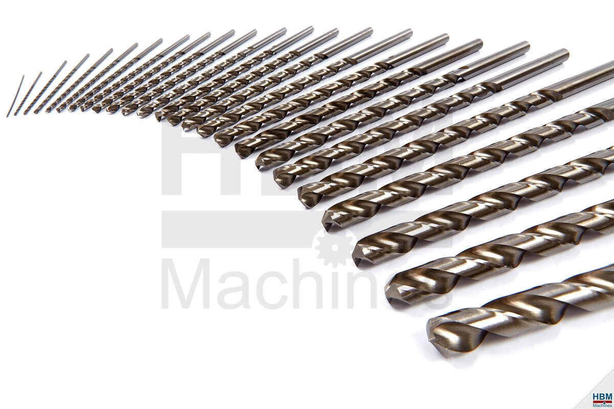 Hbm hss metallborr extra långa