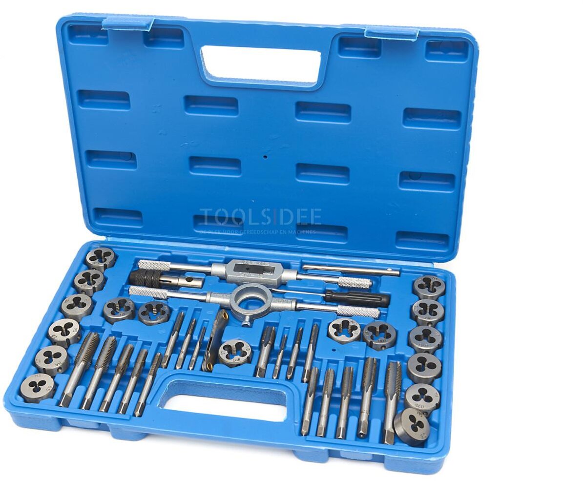 HBM kran og skjæresett metriske størrelser 40 stk