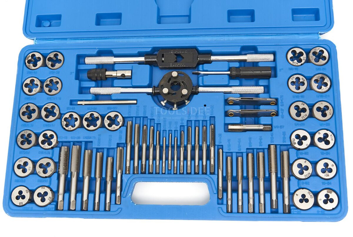 HBM tapp- och skärset UNC / UNF och metriska storlekar 60 st