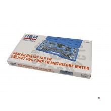 HBM tapp- och skärset UNC / UNF och metriska storlekar 60 st