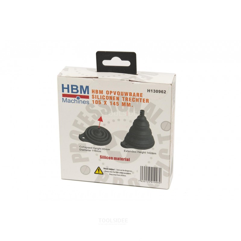 HBM foldable silicone funnel 105 x 145 mm