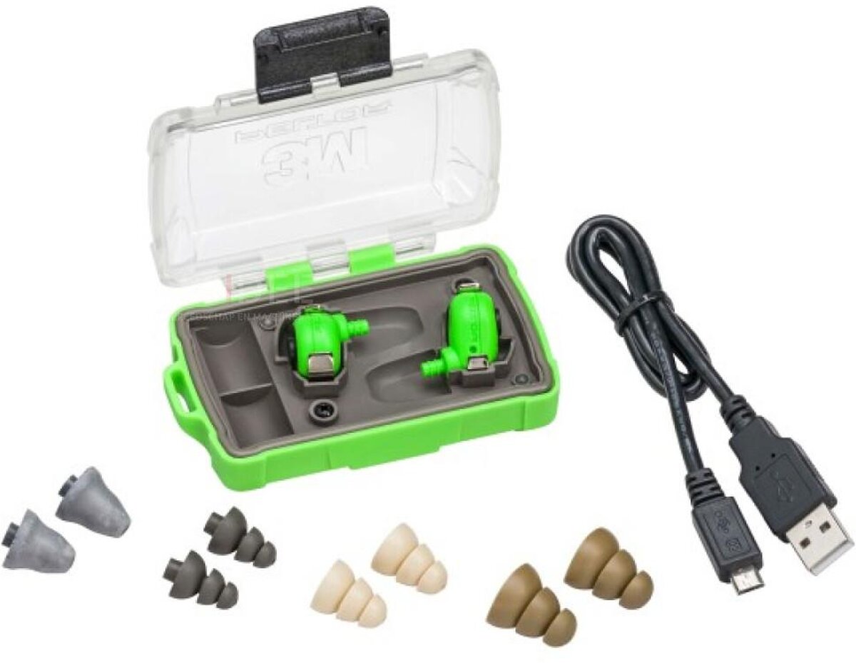 3M PELTOR Elektronischer Gehörschutzstöpsel, grün, EEP-100 EU 3M PELTOR Elektronischer Gehörschutzstöpsel, grün, EEP-100 EU