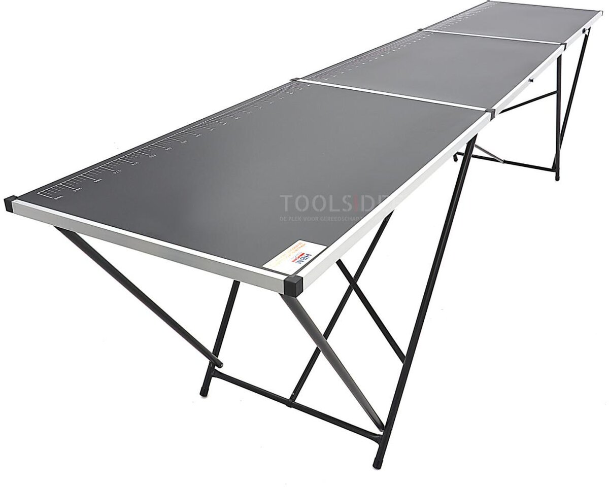 HBM aluminium fällbart tapetbord 300 x 60 x 77 cm