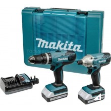 Makita DK18015X1 18V Combiset slagborr / skruvmejsel och slagskruvmejsel