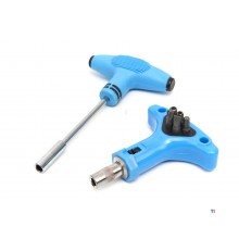 HBM CRV bitsæt med T-greb og håndskralde 147 stk