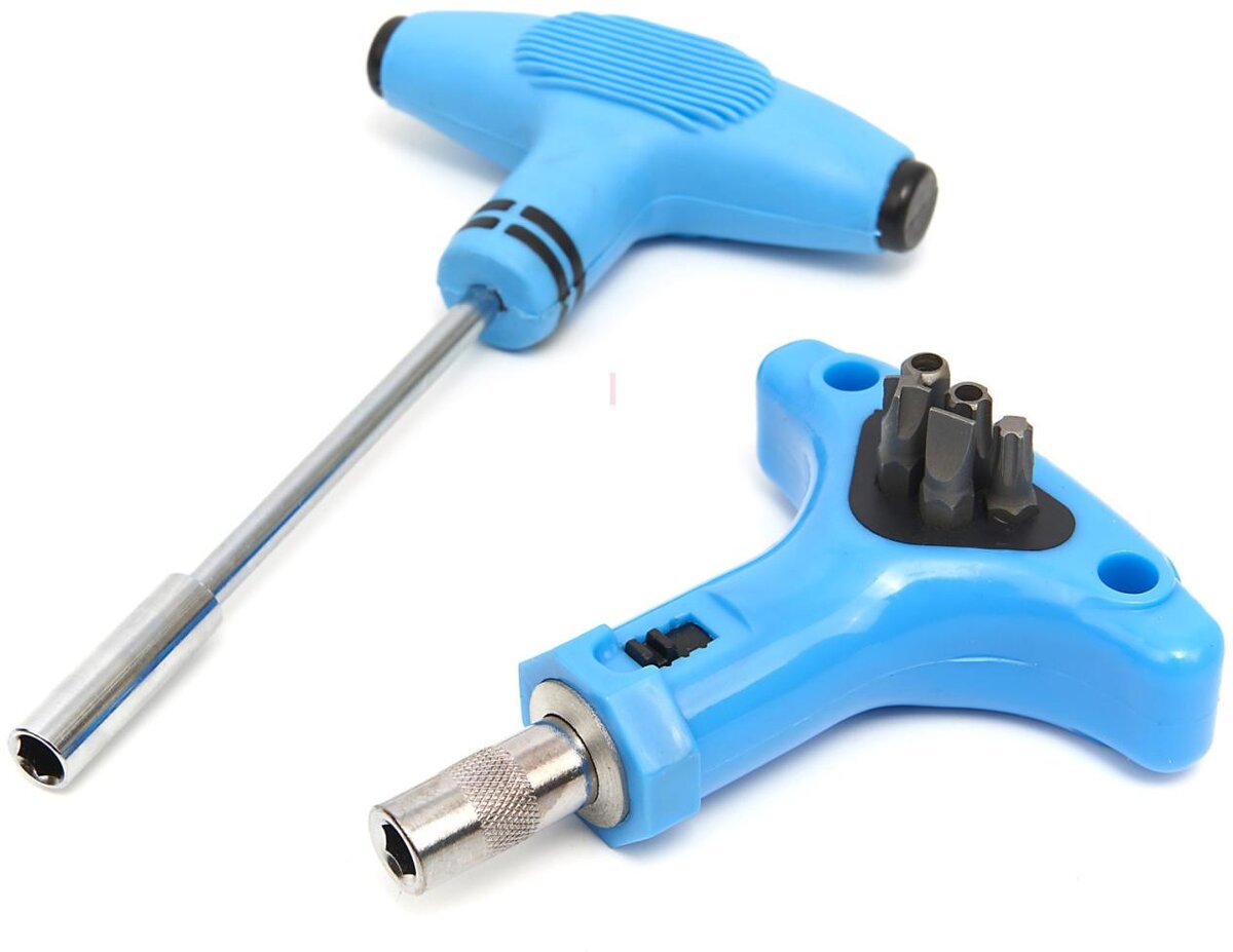 HBM CRV bitsæt med T-greb og håndskralde 147 stk