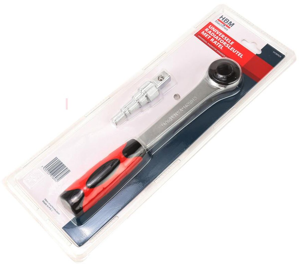 HBM Universal radiatornøkkel inkludert skralle