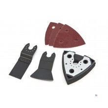 HBM accessory set for multi-tool including 6-piece sanding pad