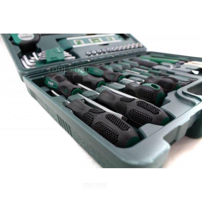 Maletín de herramientas HBM Professional de 238 piezas, carro de  herramientas con incrustaciones de carbono - toolsidee.com