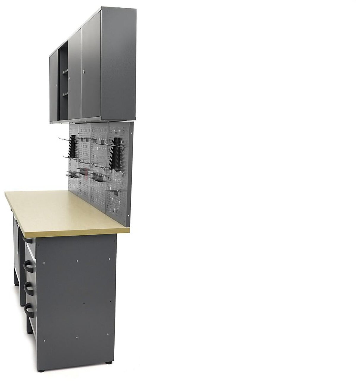 HBM arbeidsbenk med dører 160 x 60 x 200 cm HBM arbeidsbenk med dører 160 x 60 x 200 cm