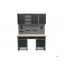 HBM arbeidsbenk med dører 160 x 60 x 200 cm HBM arbeidsbenk med dører 160 x 60 x 200 cm