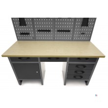 HBM arbeidsbenk med dører 160 x 60 x 200 cm HBM arbeidsbenk med dører 160 x 60 x 200 cm