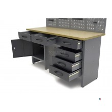 HBM arbeidsbenk med dører 160 x 60 x 200 cm HBM arbeidsbenk med dører 160 x 60 x 200 cm