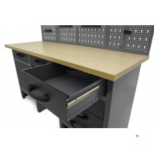 HBM arbeidsbenk med dører 160 x 60 x 200 cm HBM arbeidsbenk med dører 160 x 60 x 200 cm