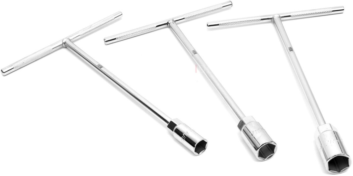HBM ekstra langt T-nøkkelsett 3-delt 310 x 14, 17, 19 mm HBM ekstra langt T-nøkkelsett 3-delt 310 x 14, 17, 19 mm