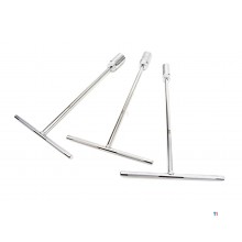 HBM ekstra langt T-nøkkelsett 3-delt 310 x 14, 17, 19 mm HBM ekstra langt T-nøkkelsett 3-delt 310 x 14, 17, 19 mm