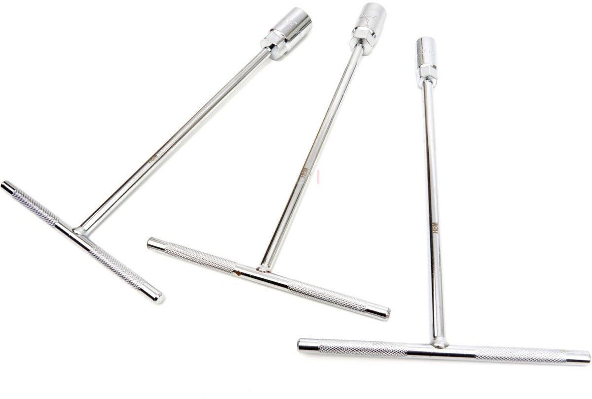 HBM ekstra langt T-nøkkelsett 3-delt 310 x 14, 17, 19 mm HBM ekstra langt T-nøkkelsett 3-delt 310 x 14, 17, 19 mm