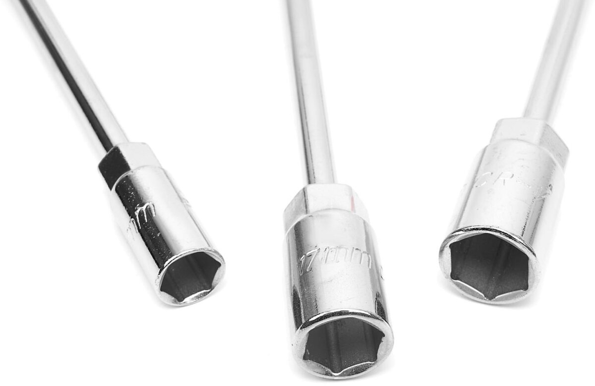 HBM ekstra langt T-nøkkelsett 3-delt 310 x 14, 17, 19 mm HBM ekstra langt T-nøkkelsett 3-delt 310 x 14, 17, 19 mm