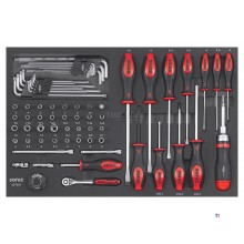 Sonic Next S8 filled tool trolley 197-piece, 7 drawers, lock, stainless steel worktop, 4 wheels, 400 kg Sonic Next S8 filled tool trolley 197-piece, 7 drawers, lock, stainless steel worktop, 4 wheels, 400 kg