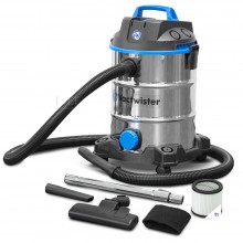 VACTWISTER aspirateur eau/poussière 1400w 30l inox
