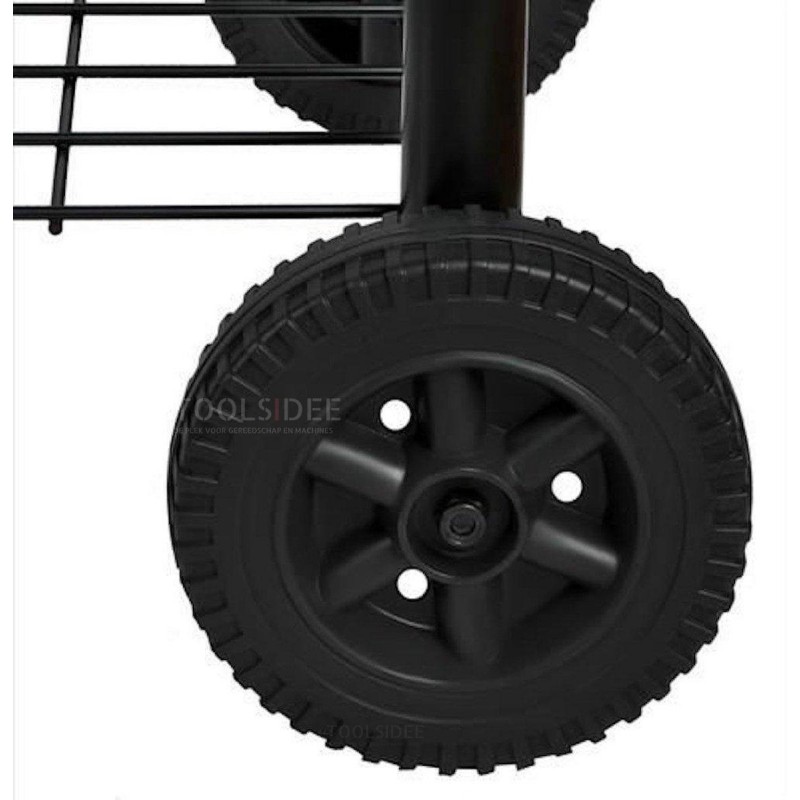 Barbacoa/Barbacoa de carbón - con ahumador - con ruedas - móvil