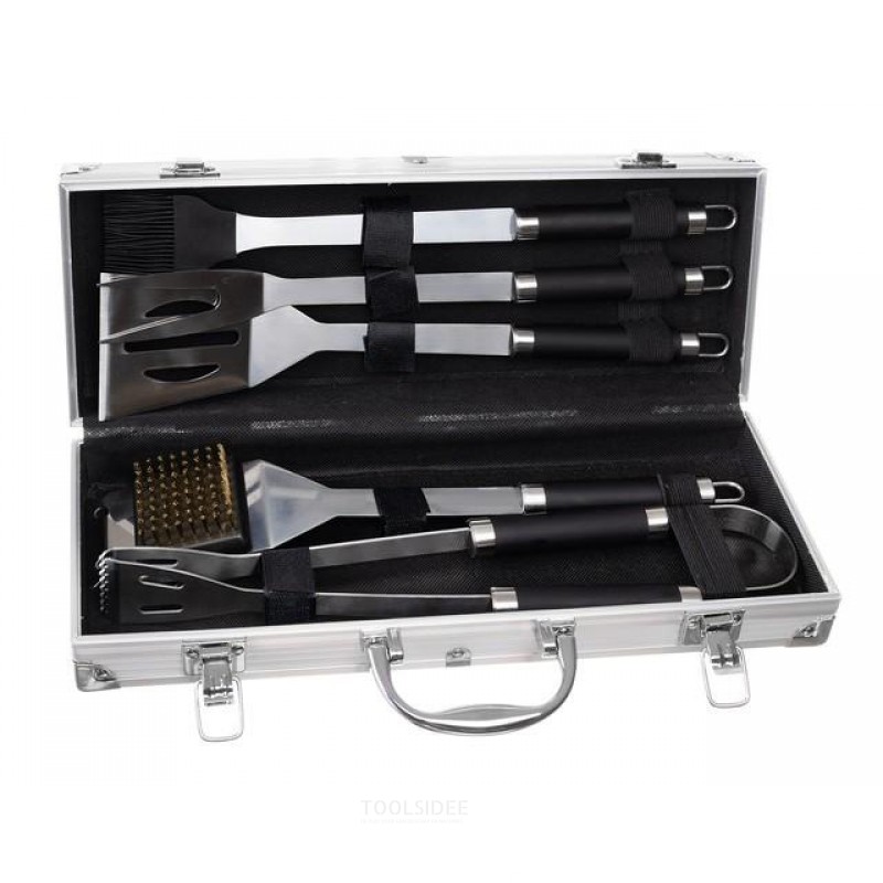 Barbeque Set - Barbeque accessories - 5 pieces including case