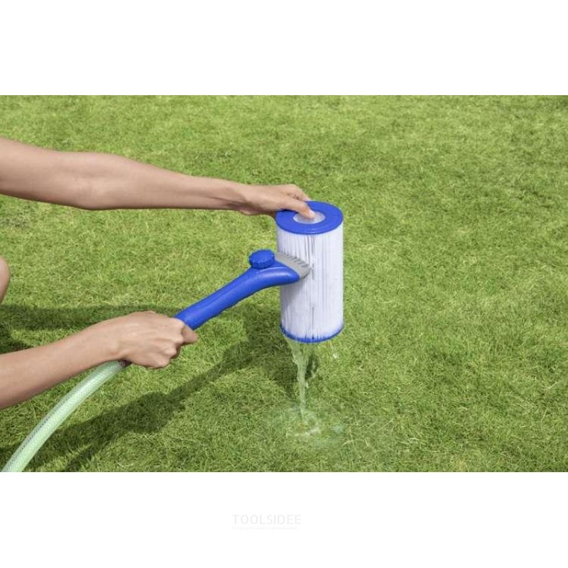 Bestway Swimming Pool Filter Cleaning Brush - Brosse de nettoyage pour filtre de piscine - Avec accessoire - Bleu
