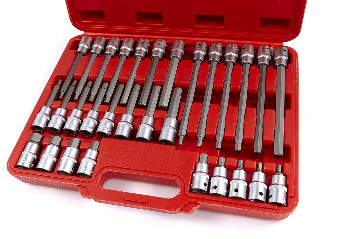 HBM Profi 30-Piece 1/2 Inbus socket sett