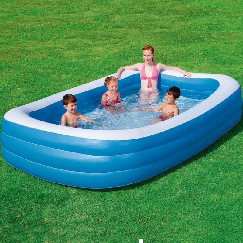 Piscina per famiglie Bestway 3-Rings - piscina blu e bianca