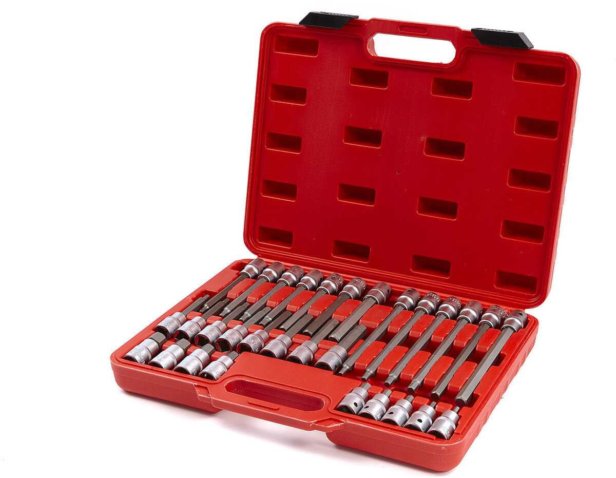 HBM Profi 30-Piece 1/2 Inbus socket sett