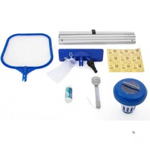 Set manutenzione piscina Bestway - 7 pezzi - incluso guadino e aspirapolvere Set manutenzione piscina Bestway - 7 pezzi - incluso guadino e aspirapolvere