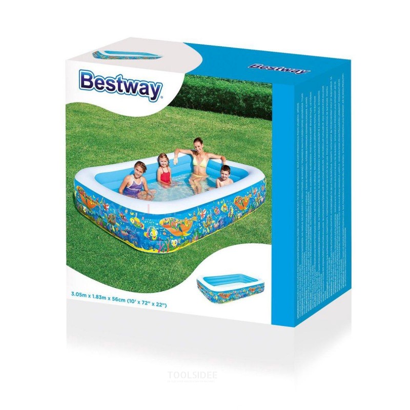 Piscina per bambini Bestway Flora Jumbo Pool 305 x 183 x 56 cm Fiori