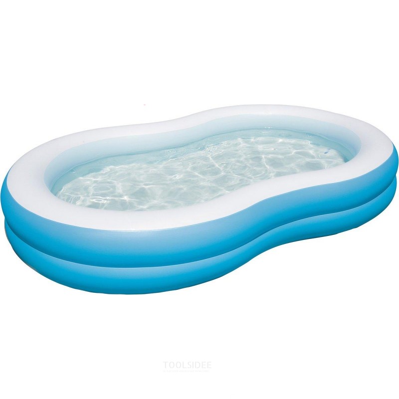Bestway Inflatable Swimming Pool 2 Rings - 262x157x 47cm