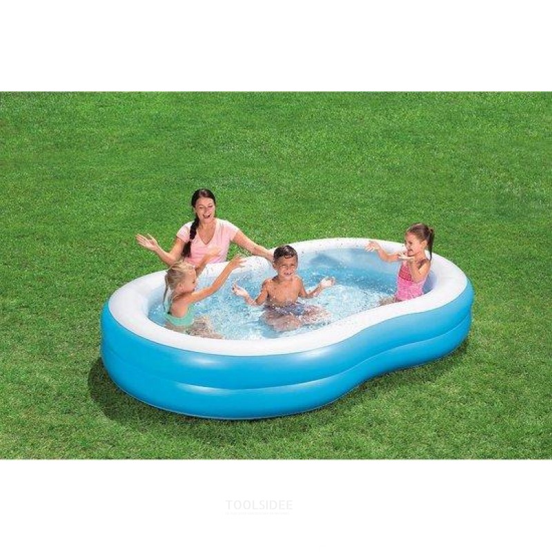 Bestway Inflatable Swimming Pool 2 Rings - 262x157x 47cm
