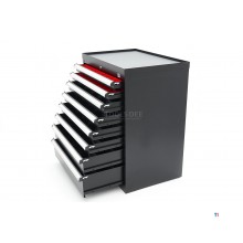 HBM Profi-Werkzeugschrank mit 8 Schubladen, 88 × 58 × 100 cm, schwarz HBM Profi-Werkzeugschrank mit 8 Schubladen, 88 × 58 × 100 cm, schwarz