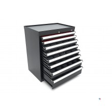 HBM Profi-Werkzeugschrank mit 8 Schubladen, 88 × 58 × 100 cm, schwarz HBM Profi-Werkzeugschrank mit 8 Schubladen, 88 × 58 × 100 cm, schwarz