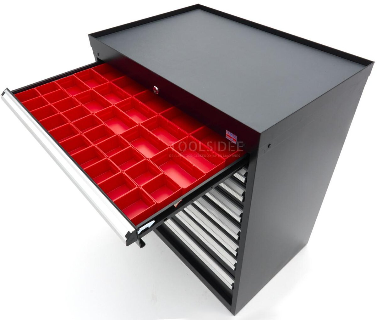 HBM Profi-Werkzeugschrank mit 8 Schubladen, 88 × 58 × 100 cm, schwarz HBM Profi-Werkzeugschrank mit 8 Schubladen, 88 × 58 × 100 cm, schwarz