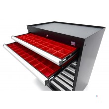 HBM Profi-Werkzeugschrank mit 8 Schubladen, 88 × 58 × 100 cm, schwarz HBM Profi-Werkzeugschrank mit 8 Schubladen, 88 × 58 × 100 cm, schwarz