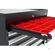 HBM Profi-Werkzeugschrank mit 8 Schubladen, 88 × 58 × 100 cm, schwarz HBM Profi-Werkzeugschrank mit 8 Schubladen, 88 × 58 × 100 cm, schwarz