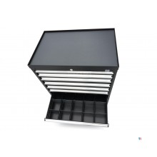 HBM Profi-Werkzeugschrank mit 8 Schubladen, 88 × 58 × 100 cm, schwarz HBM Profi-Werkzeugschrank mit 8 Schubladen, 88 × 58 × 100 cm, schwarz