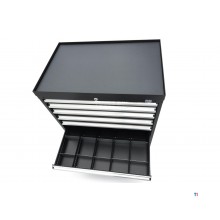 HBM Profi-Werkzeugschrank mit 8 Schubladen, 88 × 58 × 100 cm, schwarz HBM Profi-Werkzeugschrank mit 8 Schubladen, 88 × 58 × 100 cm, schwarz