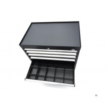 HBM Profi-Werkzeugschrank mit 8 Schubladen, 88 × 58 × 100 cm, schwarz HBM Profi-Werkzeugschrank mit 8 Schubladen, 88 × 58 × 100 cm, schwarz