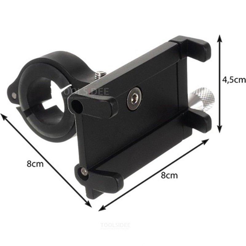 Universele telefoonhouder voor fiets - voor smartphone - geschikt voor telefoons met een breedte van 5.7 t/m 11 cm - zwart