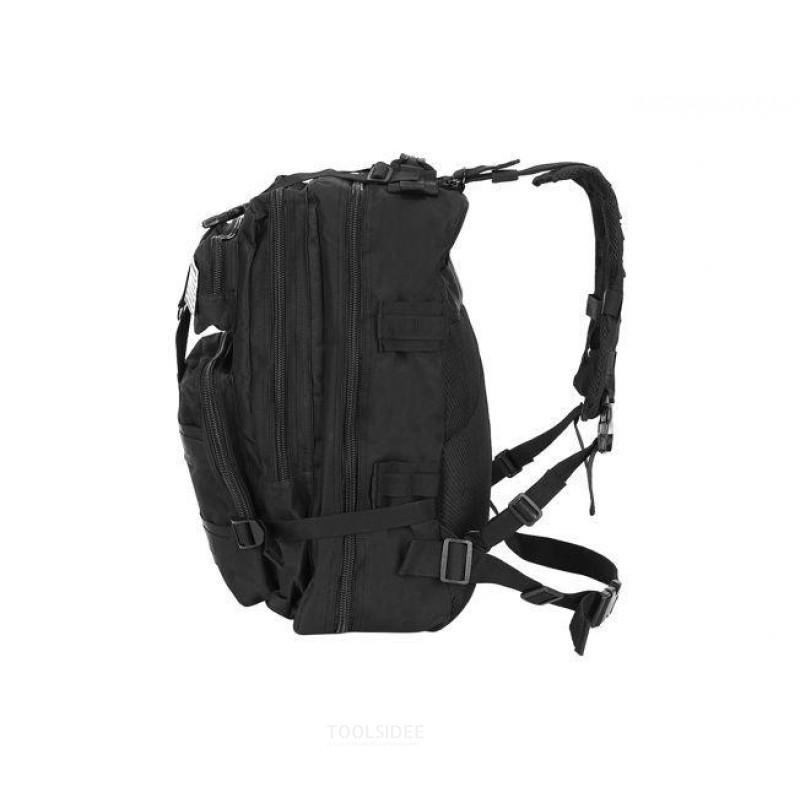 XL military backpack 38 liters, polyester, waterproof. black.