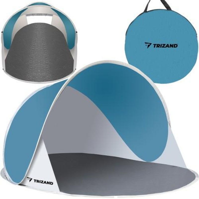 Tente de plage - Tente de jardin - Écran UV - Cadre en fibre de verre - Protection UV - Polyester - turquoise