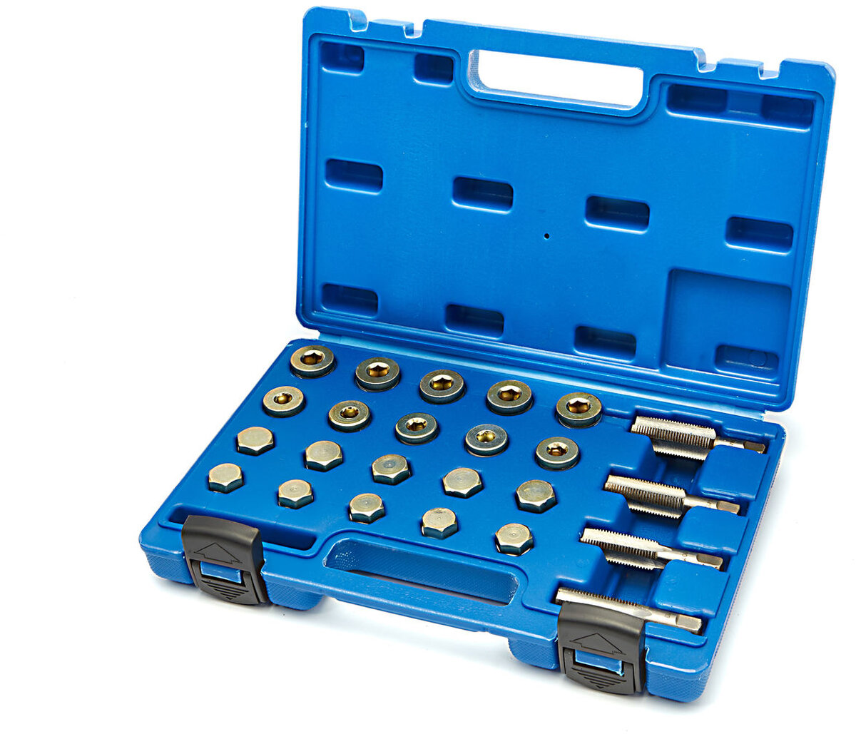 HBM 64-osainen kierrekorjaussarja öljyn tyhjennystulppa M13 - M20 HBM 64-osainen kierrekorjaussarja öljyn tyhjennystulppa M13 - M20