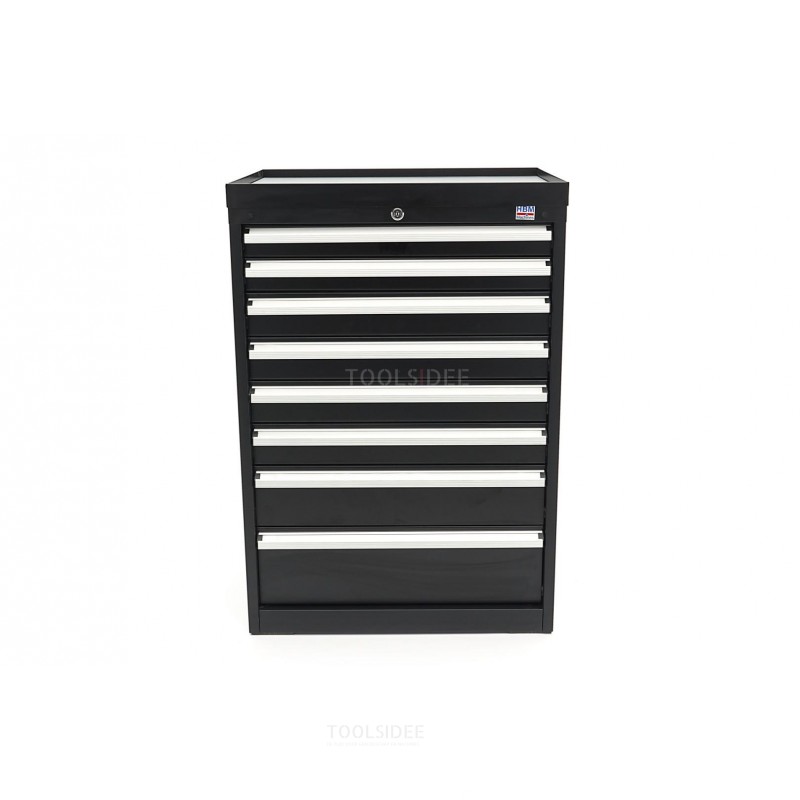 HBM 8 drawers profi tool cabinet 72 x 58 x 100 cm black