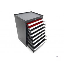 HBM 8 skuffer profi værktøjsskab 72 x 58 x 100 cm sort